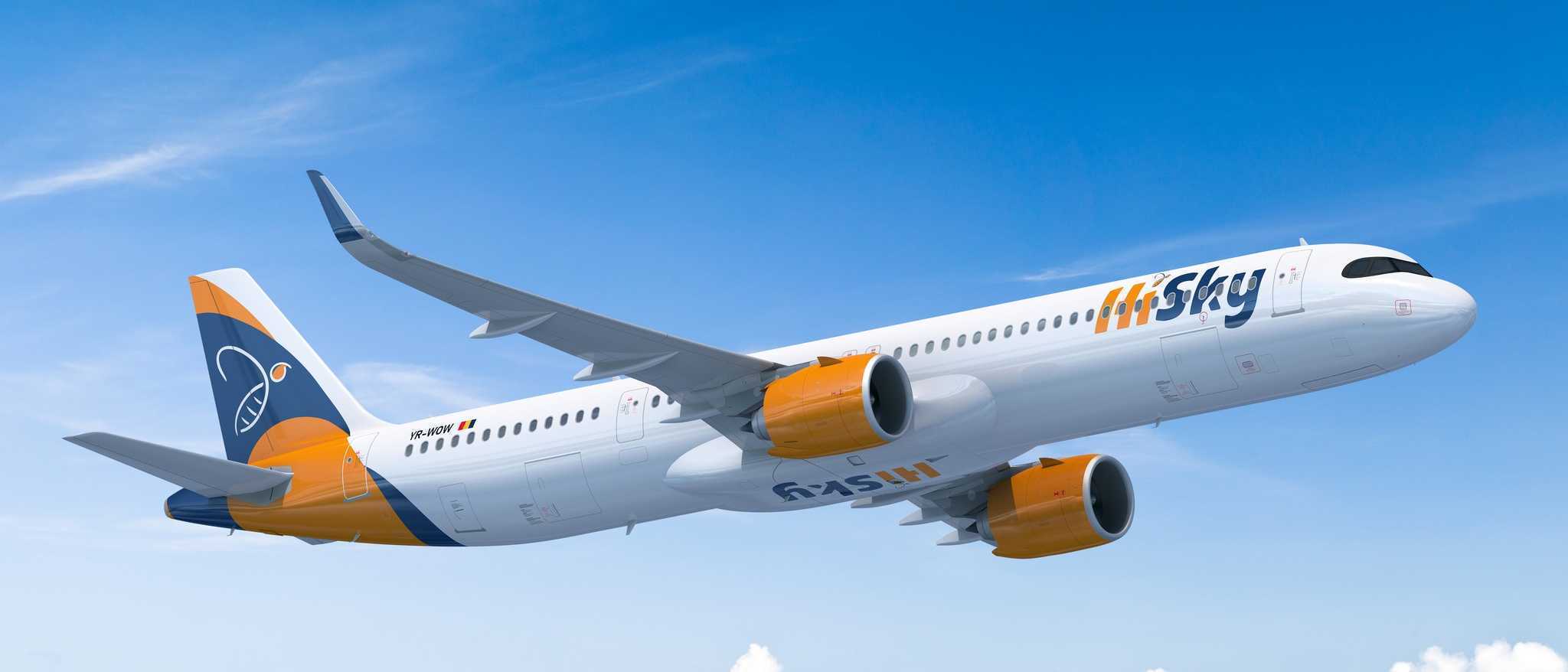 Search for flight tickets on HiSky routes